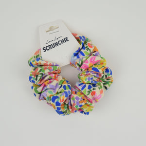 Garden Florals - Cream scrunchie