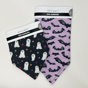 Halloween Boos and Bats dog bandana