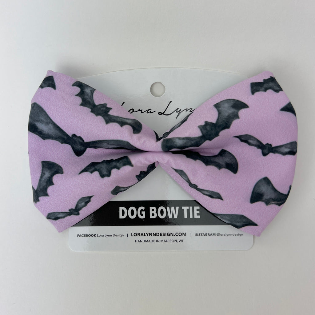 Halloween Boos and Bats - Bats dog bow tie