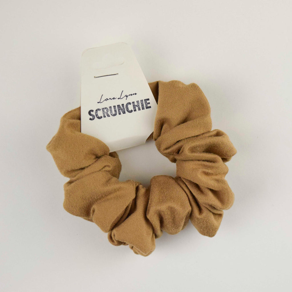 Tan scrunchie