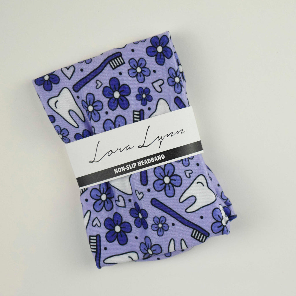 Brush your Teeth in Purple - Wide Headband