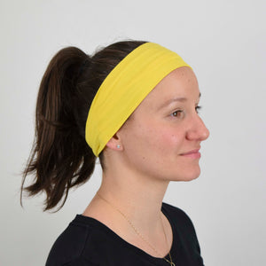 Bright Yellow Wide Headband