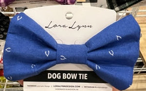 ROYAL BLUE WISHBONE dog bow tie