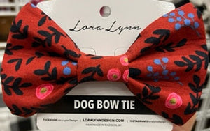 RUSTY FLORAL dog bow tie