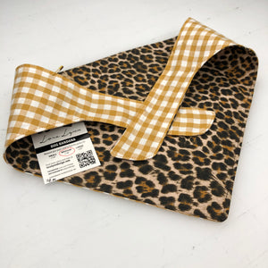 Cheetah Plaid dog bandana