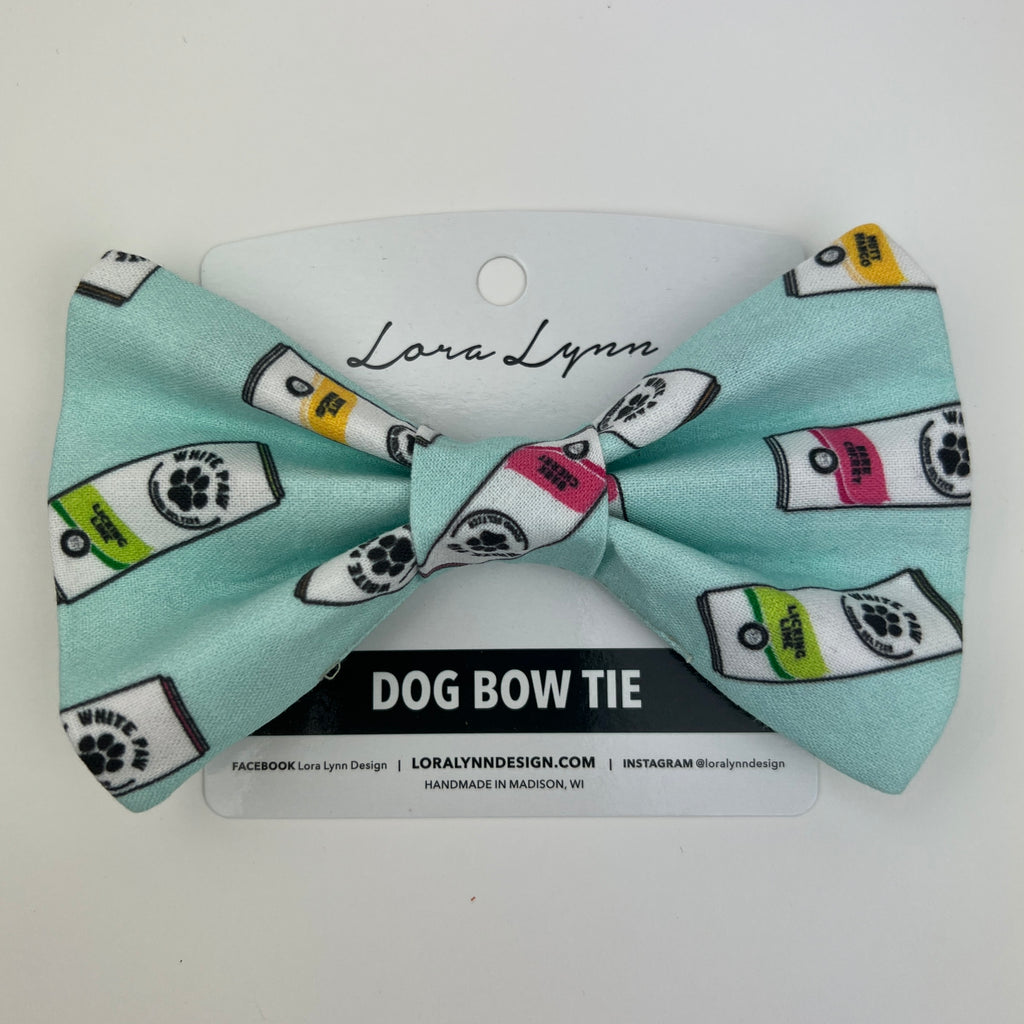 WHITE PAW dog bow tie