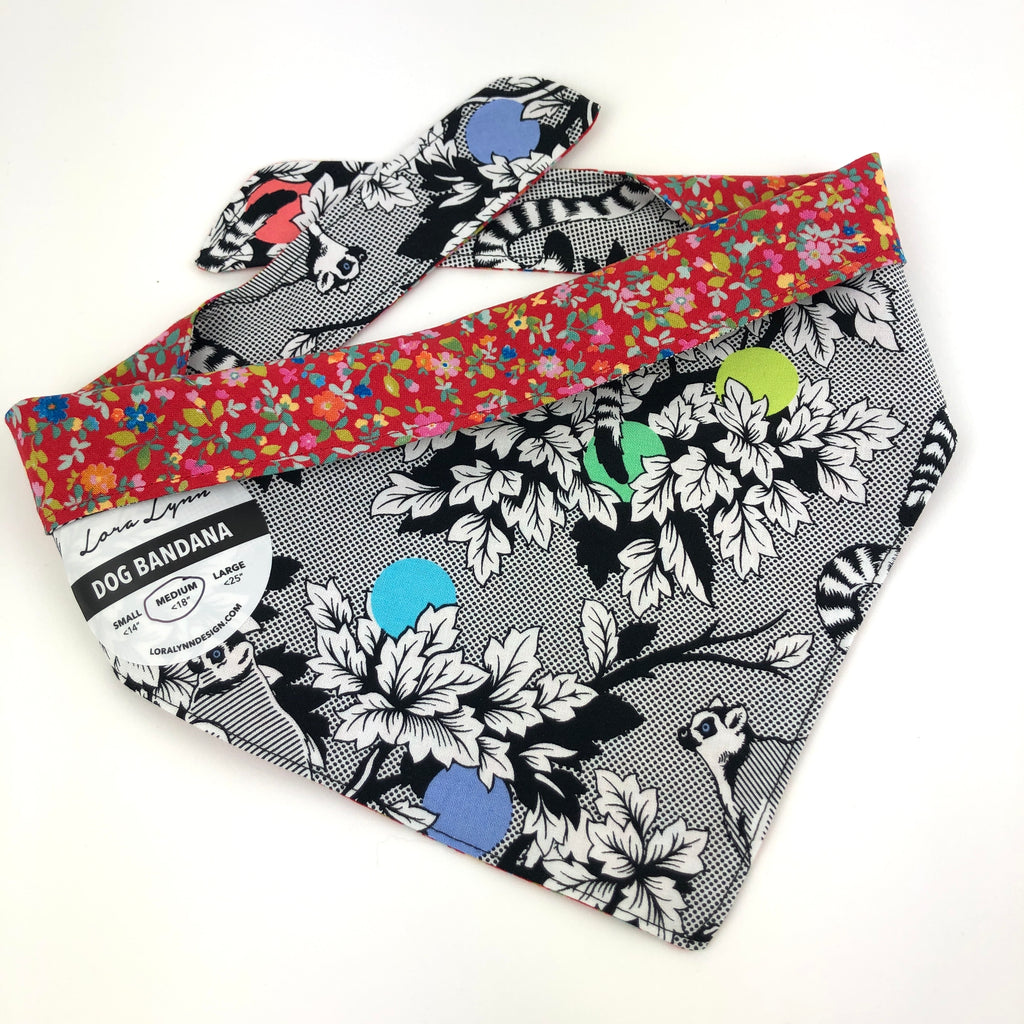 Funky Lemur dog bandana