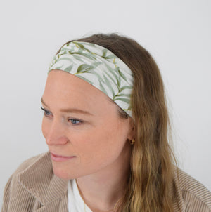 Sage Green Palm Wide Headband
